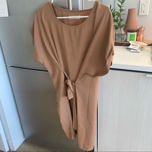 adorable beige tunic tie dress!